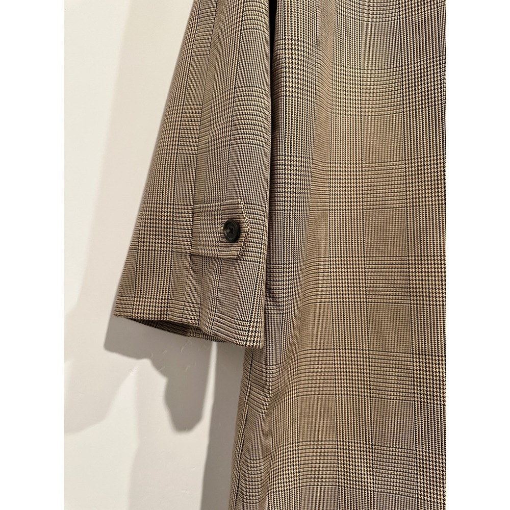 NWOT Nili Lotan Watson Duster Trench Coat in Beige Check Old Money/ Quiet Luxury - Picture 13 of 15